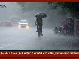 IMD Rainfall Alert | बड़ी खबर! MP सहित 16 राज्यों में भारी बारिश,वज्रपात-आंधी की चेतावनी...जानें IMD का पूर्वानुमान