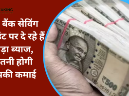 Savings Account Interest Rates Hike : ये 5 बैंक ग्राहकों की हो गई बल्ले बल्ले! सेविंग अकाउंट पर दे रहा जबरदस्त ब्याज...यहाँ जाने कितना होगा फायदा