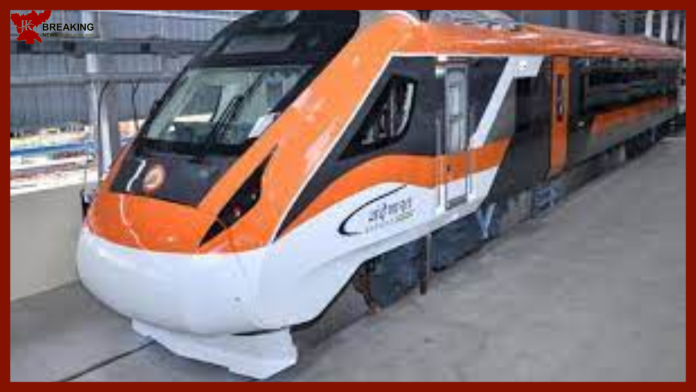 Vande Bharat Express: Orange colored new Vande Bharat train ran on the track for the first time, know its specialty