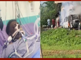 Jharkhand Latest Update : Uproar after the murder of BJP leader in Latehar, Jharkhand, furious mob burnt Scorpio; road jam