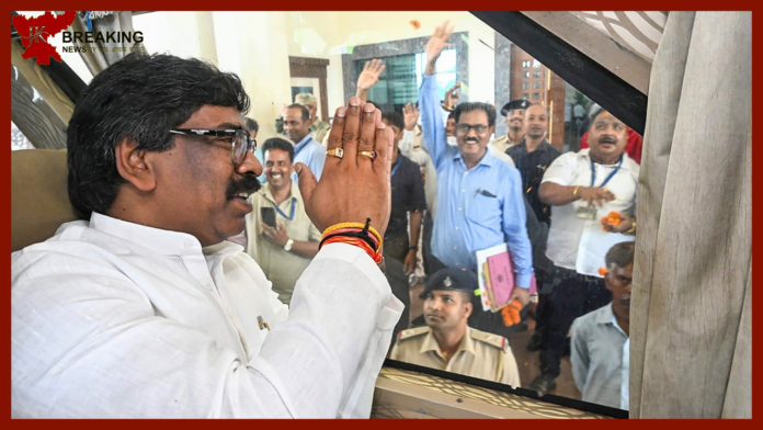 Land Scam Case : CM Hemant Soren may appear before ED today, notice received in land scam