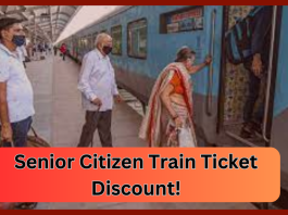 Senior Citizen Train Ticket Discount! An update came from the Railway Minister on discount in rail fare to senior citizens.