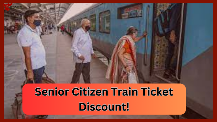 Senior Citizen Train Ticket Discount! An update came from the Railway Minister on discount in rail fare to senior citizens.